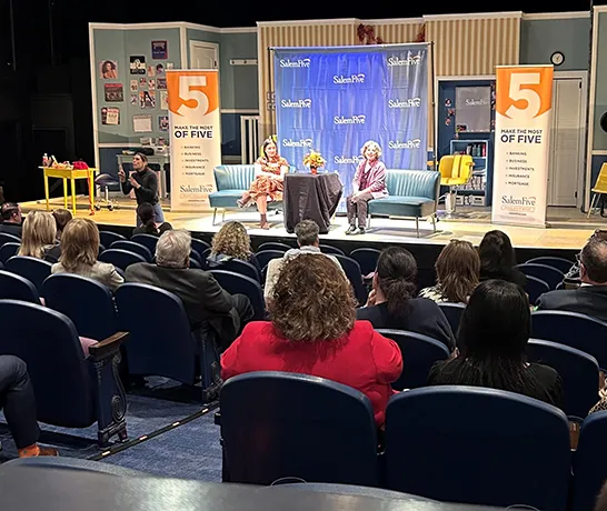 Five-sponsored nonprofit community event featuring an on-stage discussion with attendees.